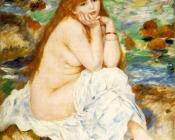 Pierre Auguste Renoir : Seated Bather V